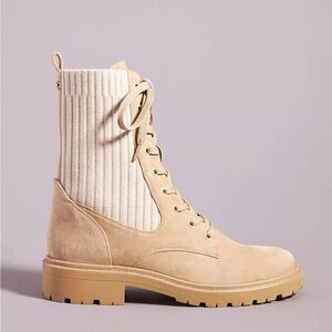 Sam Edelman Lydell Lace up‎ Combat Suede Boots Lug Sole Size 10